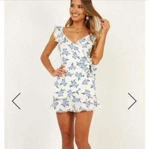 Showpo floral wrap dress